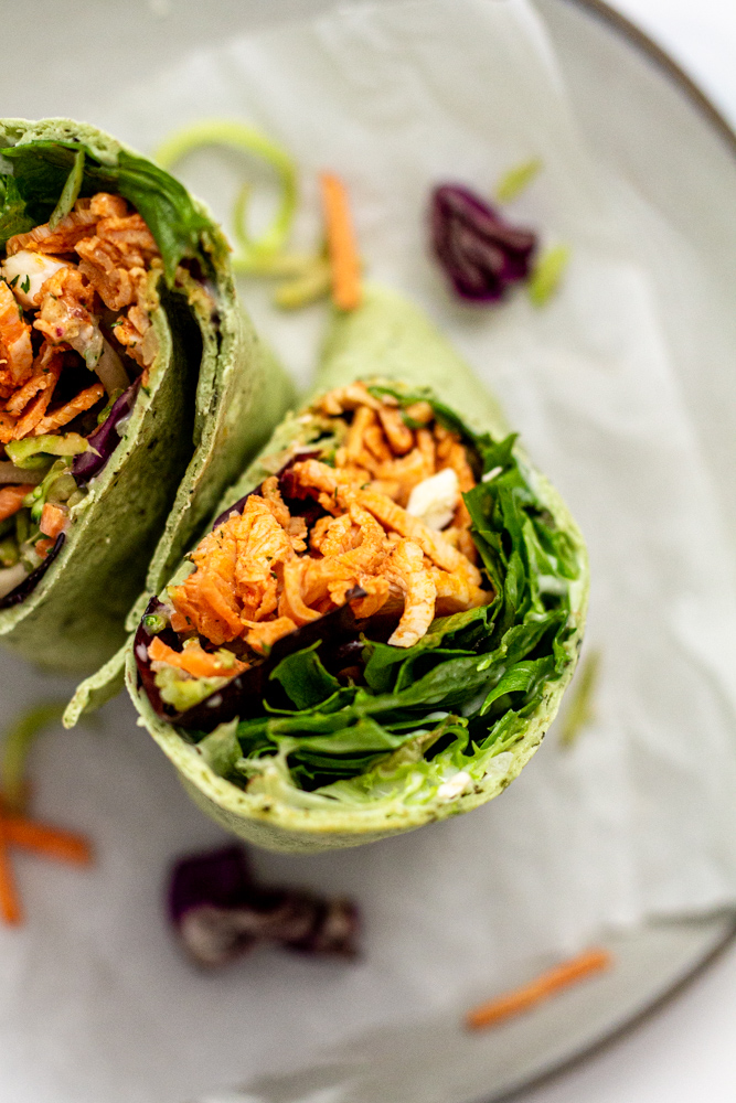 Easy 5 Minute Buffalo Chicken Wraps
